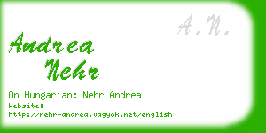 andrea nehr business card